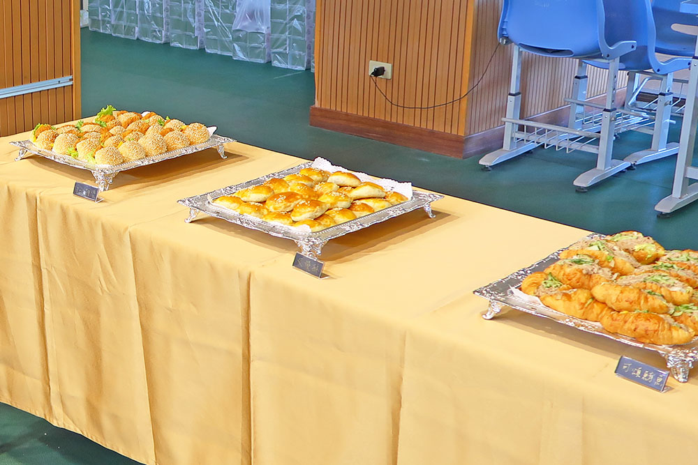 台北教育大學和台南成功大學交流聯合活動上的茶會點心