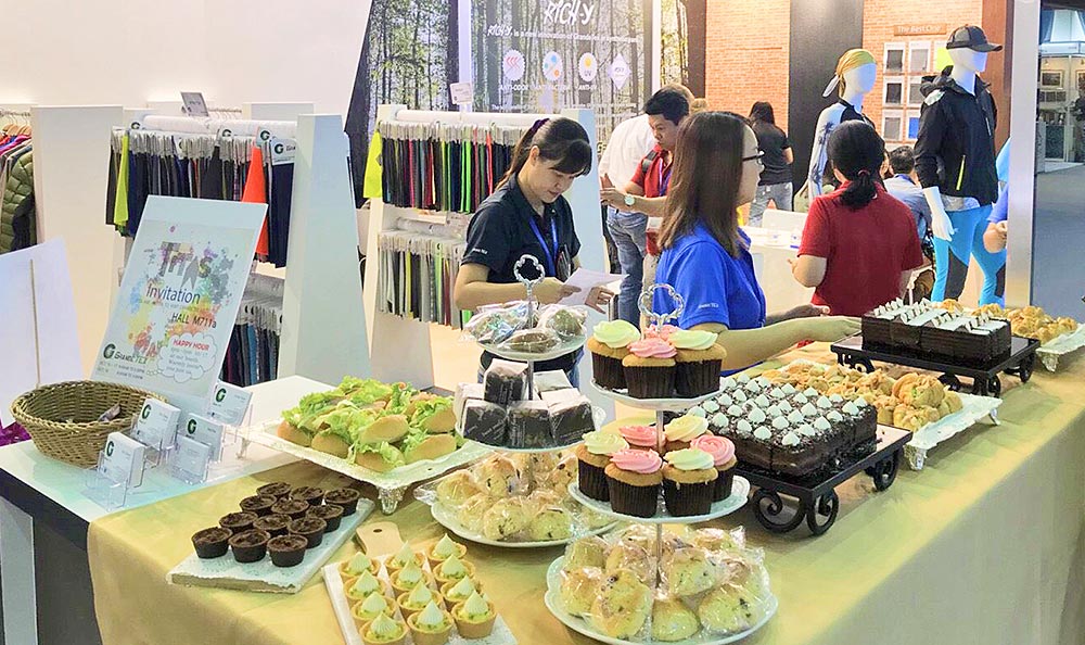 茶會點心準備給參加2017紡織展的人享用