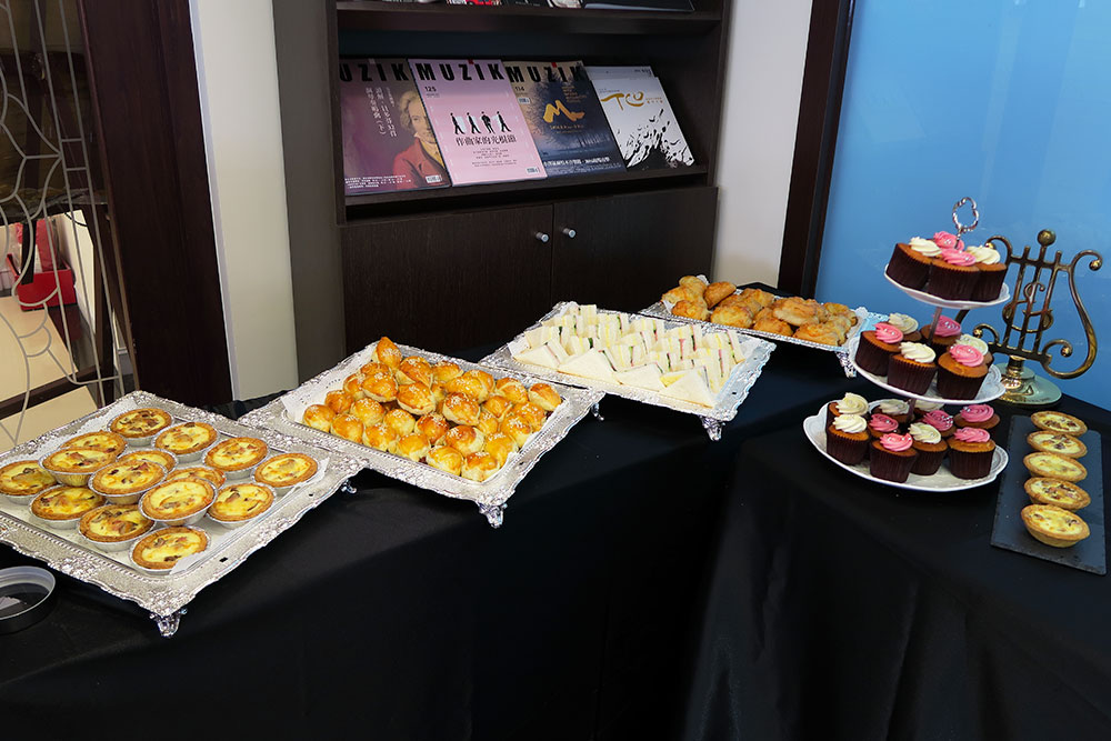 茶會點心在功學社舉辦的鋼琴演奏比賽上