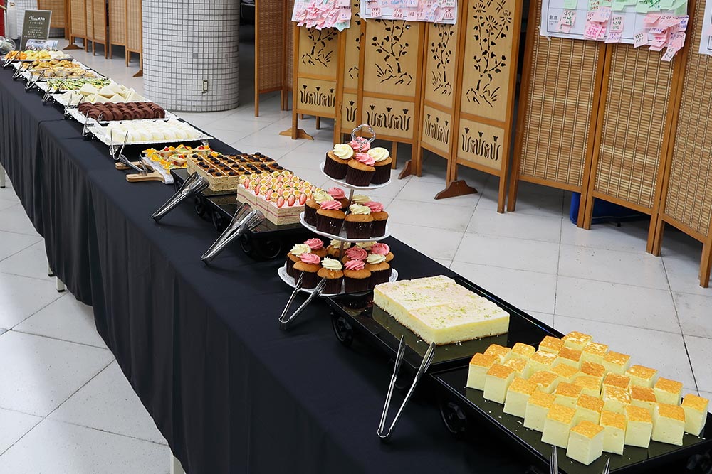 開會點心在中華電信訓練中心訓練後的茶會上