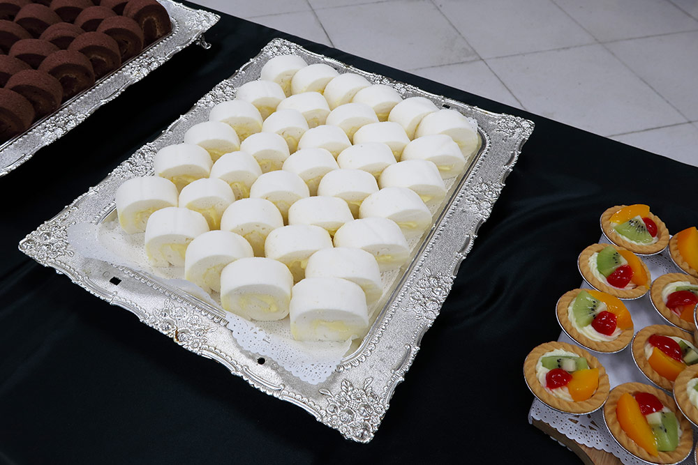 開會點心在中華電信訓練中心訓練後的茶會上