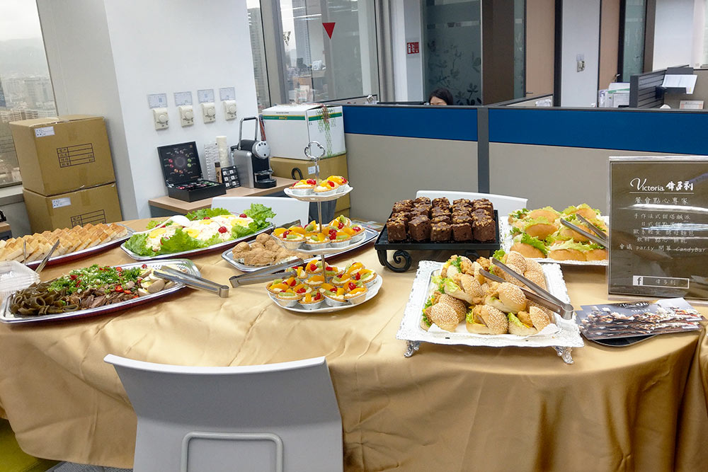 ebay春酒上的宴會點心