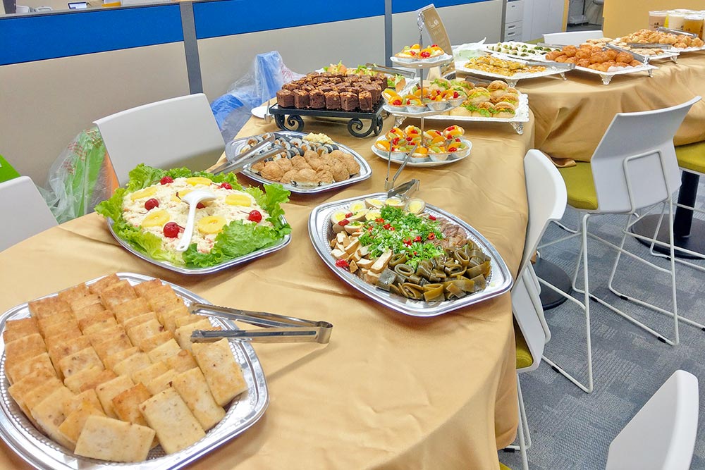 ebay春酒上的宴會點心