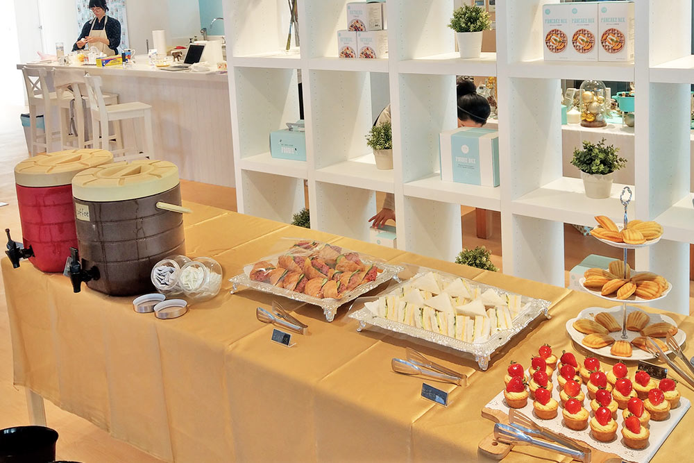 在美味生活舉辦的慶生會的茶會點心-