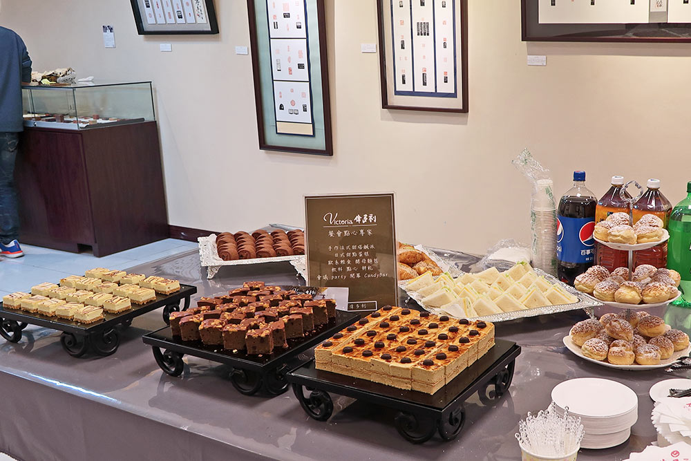 書法展覽上的茶會點心-蕙風堂