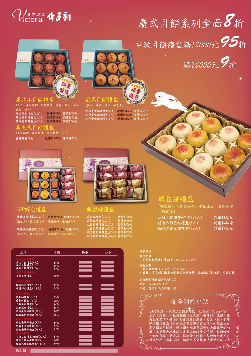 2018中秋月餅禮盒特惠中