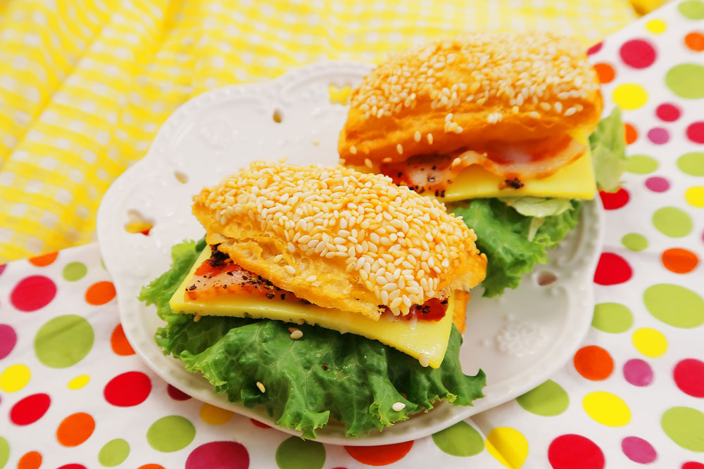 茶會點心-培根蛋燒餅