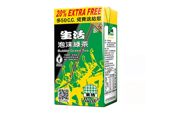 泡沫綠茶250毫升-$10